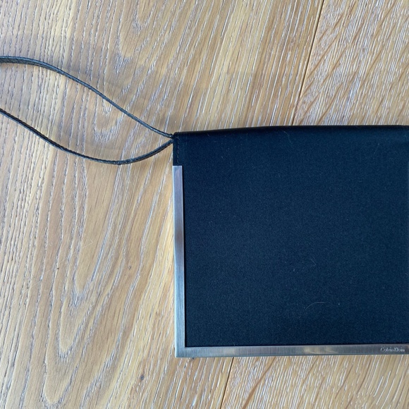Calvin Klein Collection Satin Clutch - Picture 3 of 5